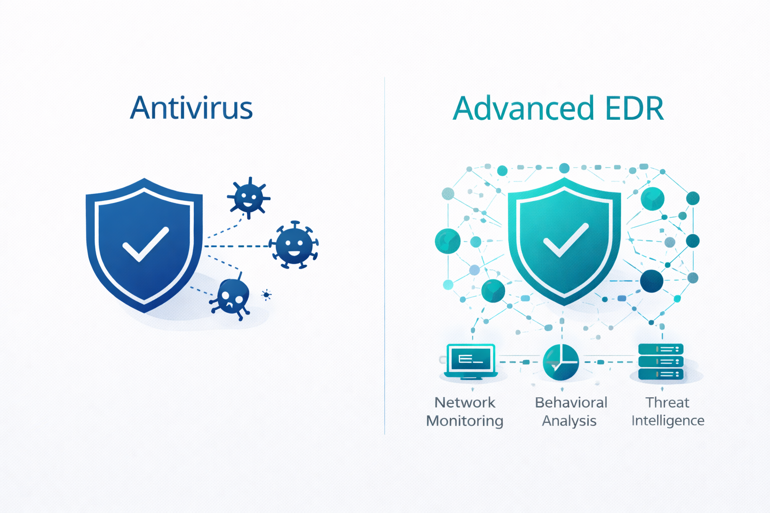 EDR vs. Antivirus: Vergleich der Security-Level
